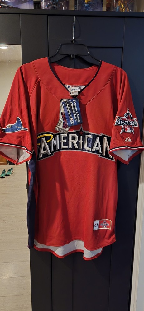 Tampa Bay Rays Evan Longoria 2010 All Star Game Workout Jersey Size Large