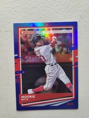 2020 Donruss Variations Holo Blue Foil #77 Mookie Betts Boston Red Sox NM