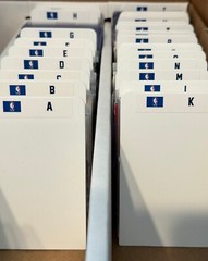 (26) TALL Sports Card Dividers with 26 FREE NBA A-Z Labels Set