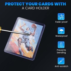 2000 Card Sleeves Top Loaders for Cards, 3″ x 4″ Hard Plastic Toploaders, Bas…