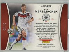 2015-16 PANINI Select Per Mertesacker Historic Signatures #HSPM【09/46】 Germany