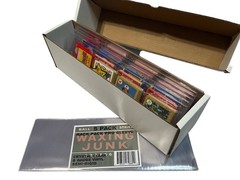 5 pack Crystal Clear Vinyl Rack Pack Protector Sleeves Baseball/Football Topps