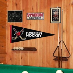 Nebraska Omaha Mavericks Full Size 12 in X 30 in College Hockey Logo NCAA