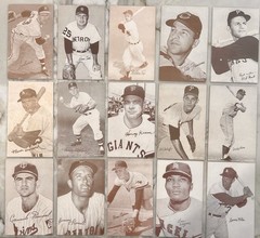 1963 Exhibit Supply Red Stat Back Lot (15) Low-Mid Grade