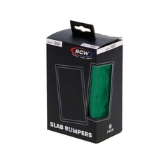 6 BCW Graded Card Bumpers For SGC Certified Slab GREEN Silicone Edge Protection