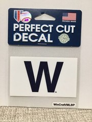 Chicago Cubs W Flag Logo Win Perfect Die Cut Decal Sticker 2 1/4” X 3 3/4”