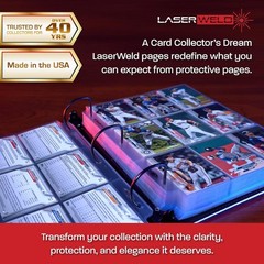 400 BCW 9 Pockets Card Album Pages Hold Trading Cards Top Load Long Term Storage