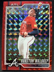 HURSTON WALDREP 2026 TOPPS CHROME Red GEOMETRIC REFRACTOR /5 BRAVES Q6563