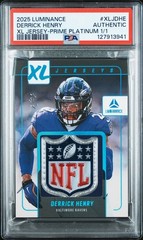 Derrick Henry 2025 Luminance NFL SHIELD 1/1 Ravens PSA Authentic True 1 OF 1