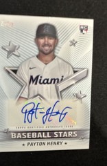 2022 Topps Series 1 – Baseball Stars Autographs Payton Henry #BSA-PH (AU, RC)