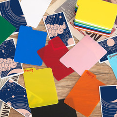 Multicolor Card Dividers for Trading Cards, 2.6 x 3.8 Inch, 50 Pcs
