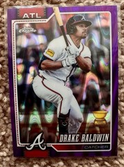 2026 Topps Chrome Drake Baldwin #258 Purple RayWave /75 Atlanta Braves RC
