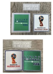 2018 World Cup Russia Final France vs Croatia Match Detail Iron On Patch Set