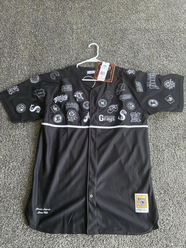 Headgear Classics Officially Licensed Negro League Baseball Jersey Black XL