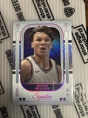 Braylon Mullins 2025-26 Panini Signature Series Fuchsia 2/55 #90 Prospect