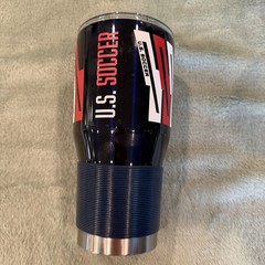 USA Soccer 30oz Tumbler Stainless Steel Insulated Cup Red White Blue