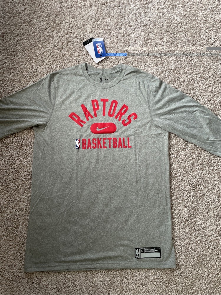 Nike NBA Authentics Toronto Raptors Long Sleeve Team Issued Size Large Tall NWT