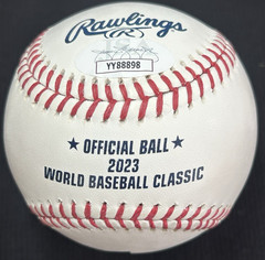 MIKE TROUT 2023 WBC Perfect 10 signed OML baseball LA ANGELS JSA LOA YY88898