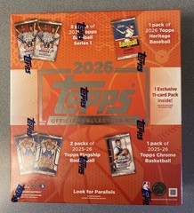 Sealed 2026 Topps Collector’s Kit Wave 1 MLB & NBA 7 Packs