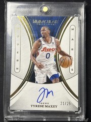 2024-25 Panini Immaculate Modern Marks Autograph Tyrese Maxey 76ers /25