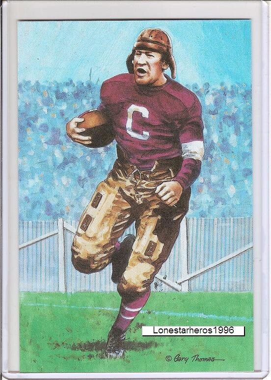 1989 Jim Thorpe Goal Line Art Postcard Unsigned – Series 1 One