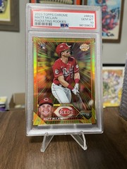 2023 Topps Chrome Matt McLain Radiating Rookies SSP PSA 10 RC Reds #RR-28