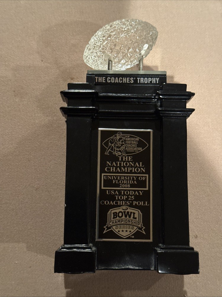 Florida Gators 2008 National Football Champions Coaches Trophy Replica Tim Tebow