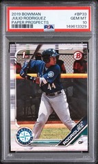 Julio Rodriguez 2019 Bowman Prospects #BP-33 1st Bowman PSA 10