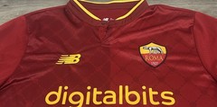 AS Roma Dybala #21 Soccer Jersey Home 2022-23 New Balance Large Serie A