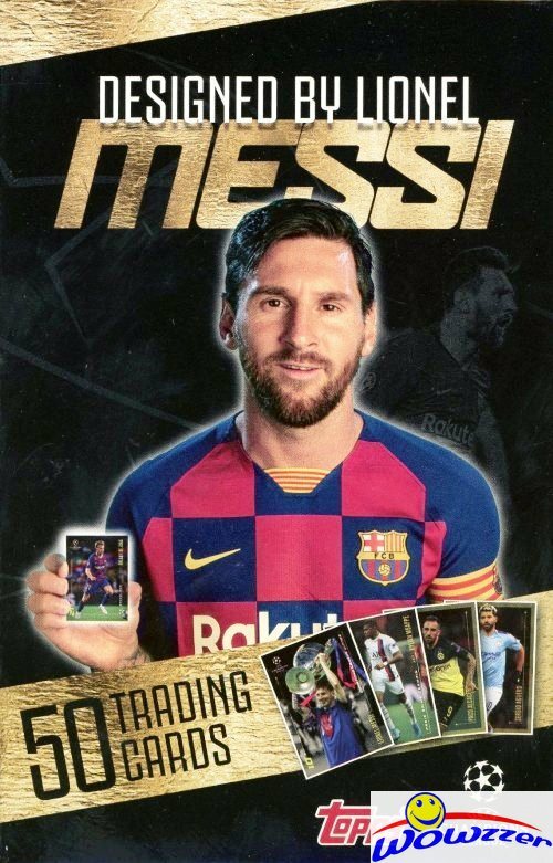 Topps LIONEL MESSI Designed 50 Card Champions League Box Set-Mbappe, Pulisic+++