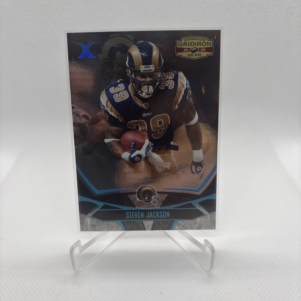 2008 Donruss Gridiron Gear Platinum X’s 16/25 Steven Jackson #90