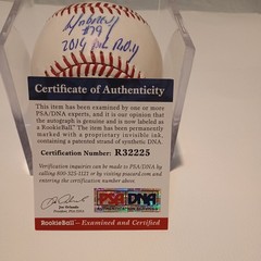 “ROOKIEBALL” Jose Abreu #79 Signed & Inscribed “2014 AL ROY” PSA/DNA COA