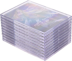 Cards Sleeves Top Loaders 10 Hard Acrylic Card Protector Clear Card Brick + 2 Di