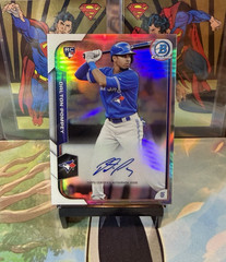 2015 Dalton Pompey Bowman Chrome Rookie RC Auto Refractor #BCAR-DP /499 36A