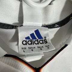 Vintage Adidas Germany National Team White Black Gray Soccer Jersey Mens Large