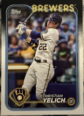 2024 Topps #OTB-23 CHRISTIAN YELICH Oversized Super Monster Box Topper 5.5×8”