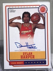 2024 Topps McDonald’s All American Event Autographs Dylan Harper On-card Gameday