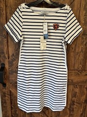 Chicago Bears Tommy Bahama Women’s Small Tri-Blend Jovanna Striped Dress – New