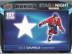 2021-22 Upper Deck Cole Caufield #1SR-2 1st Star of The Night Rookie RC