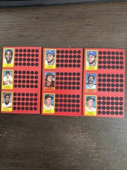 1981 Topps Baseball Scratch Off Lot-11 unique sheets. See description for detail