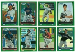 2012 Bowman Chrome Prospects GREEN REFRACTOR Parallel Single Card #BCP111-BCP165