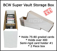 BCW High Quality Super Vault Storage Box For 70-80 Graded Cards & PSA 1 Row NEW