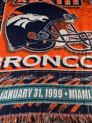 Vintage Denver Broncos Blanket The Northwest Company Throw Wall Hanging Tapestry