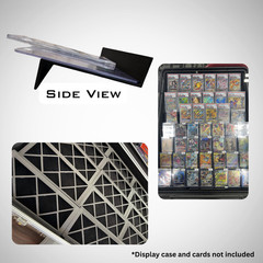 Display Case Card Riser Stands – Perfect for 24×36 Cases- 33 Risers! Holds slabs