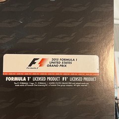 Formula 1 2015 United States Grand Prix Logo Patch Black Rectangular LOT 2