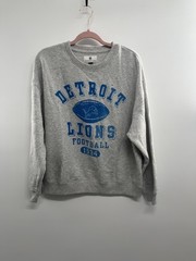 NWT American Eagle Detroit Lions Football 1934 Sweatshirt Mens Medium Gray Sport