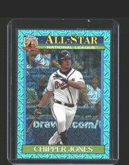 2026 Topps Chipper Jones 1991 Topps Baseball 35th Chrome All-Stars Aqua /199