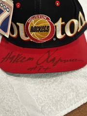 Autographed Hakeem Olajuwon Houston Rockets Hat + Three Bonus Hats (see below)