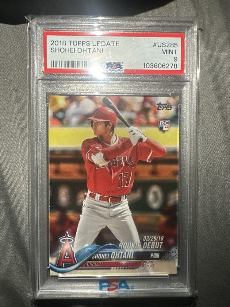 CHASE PACK!! 2018 Topps Update Series – Shohei Ohtani #US285 RC Mint 9 PSA READ*