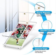 5Pack Magnetic Trading Sports Card Holders 180Pt One-Touch UV Protection Case US